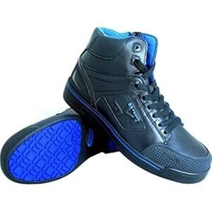 S FELLAS BY GENUINE GRIP STEALTH COMPOSITE TOE SIDE-ZIP WORK BOOT 8MENS 10WOMENS